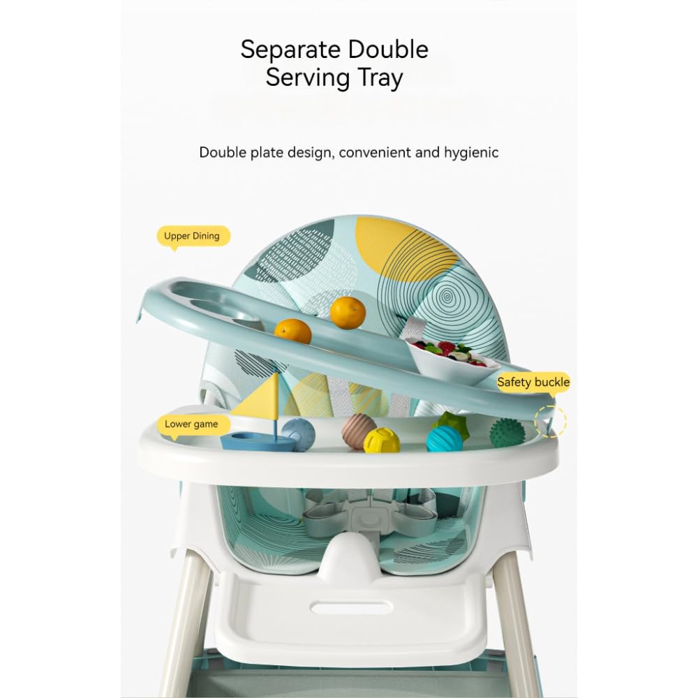 كرسي الطعام القابل للطي موديل 8131 هو حل عملي ومتعدد الاستخدامات لتغذية طفلك بأمان وراحة. مناسب للرضع والأطفال الصغار، يتميز بصينية طعام مزدوجة قابلة للإزالة والتعديل