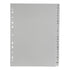 HFS 289 Alphabetical Tab Dividers, A4 Size - Grey - Safqqa Egypt