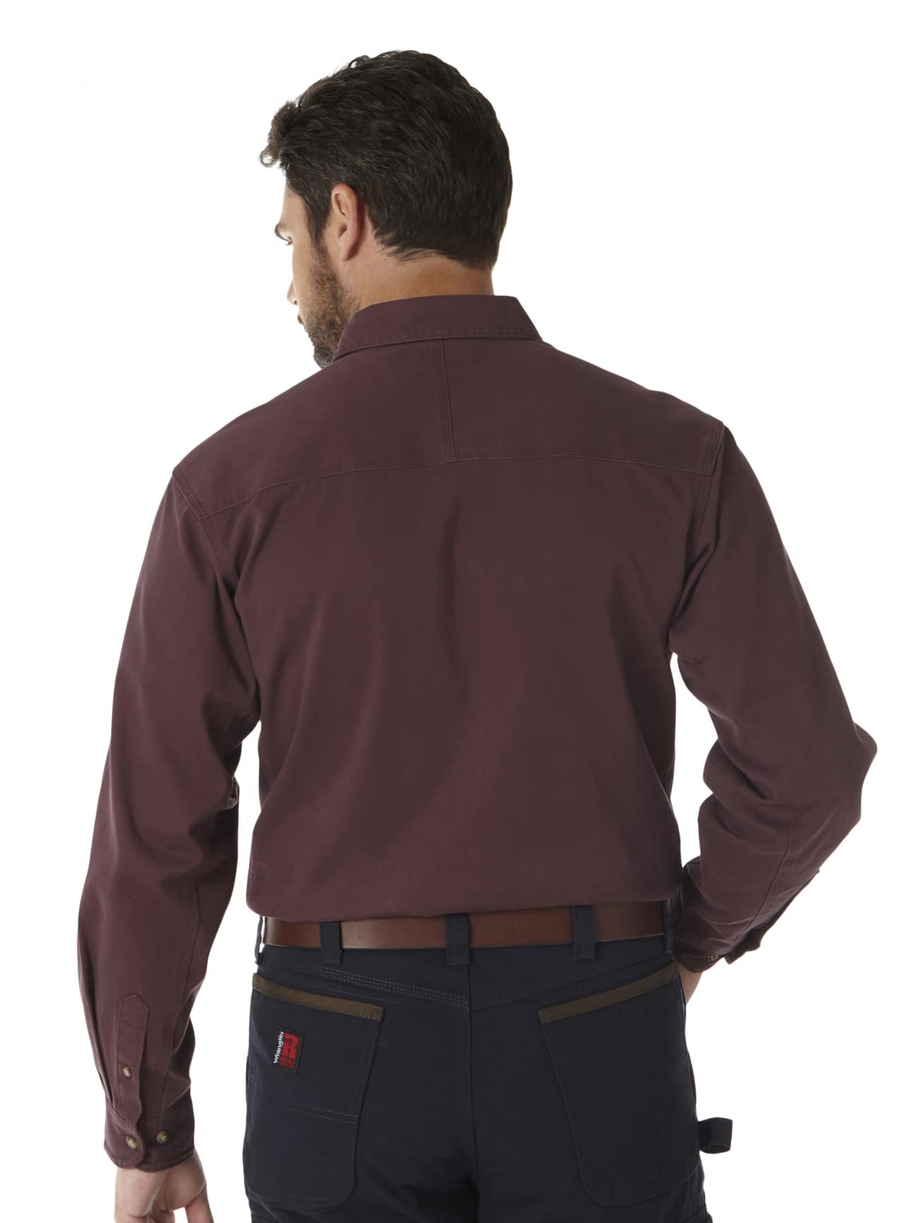 Wrangler Men’s Logger Twill Long Sleeve Workshirt