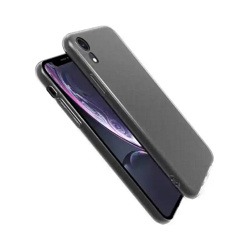 is specially designed for smart phones. The transparent and fashionable big hole case made of TPU material is suitable for iPhone xr, transparent - Safqqa Egypt