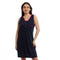 offcliff Women Sleeveless Wide V Neck Comfy Sleepshirt-Nightdresses & Nightshirts