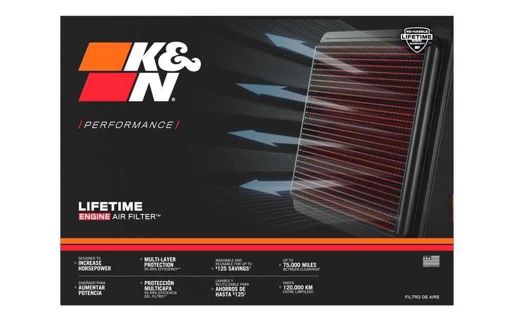 K&N Engine Air Filter: Increase Power & Acceleration, Washable, Premium, Replacement Car Air Filter: Compatible with 2004-2011 BMW (635d, 520d, 535d), 33-2943