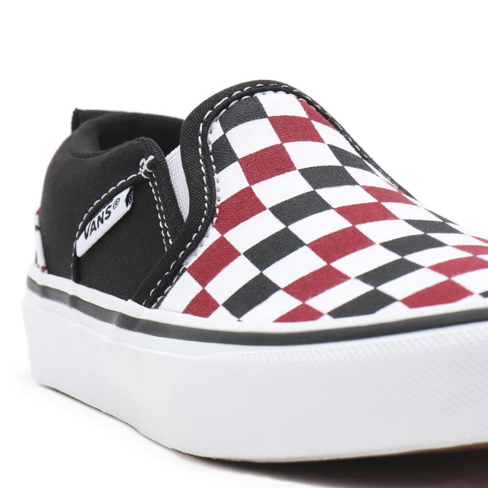 Vans unisex-child Asher Checkerboard Skate Shoe