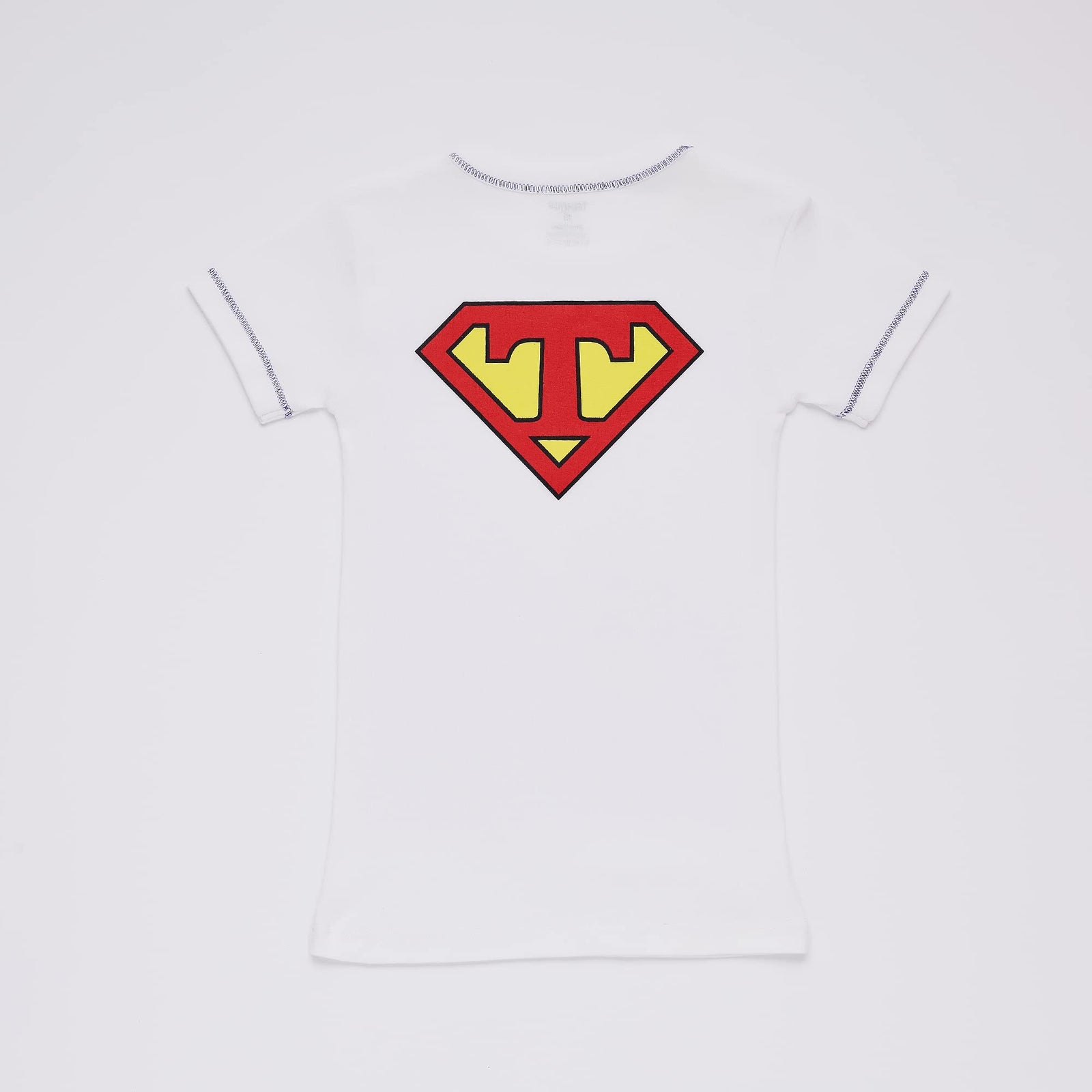 Trimoon Super T Cotton Printed Short Sleeves Undershirt for Boys, 2 Pieces