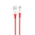 Hoco x70 - ferry charging and data transmittion cable (2.4a -1m), usb-a to micro-usb plug compatible with samsung huawei xiaomi oppo - red