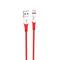 Hoco x70 - ferry charging and data transmittion cable (2.4a -1m), usb-a to micro-usb plug compatible with samsung huawei xiaomi oppo - red