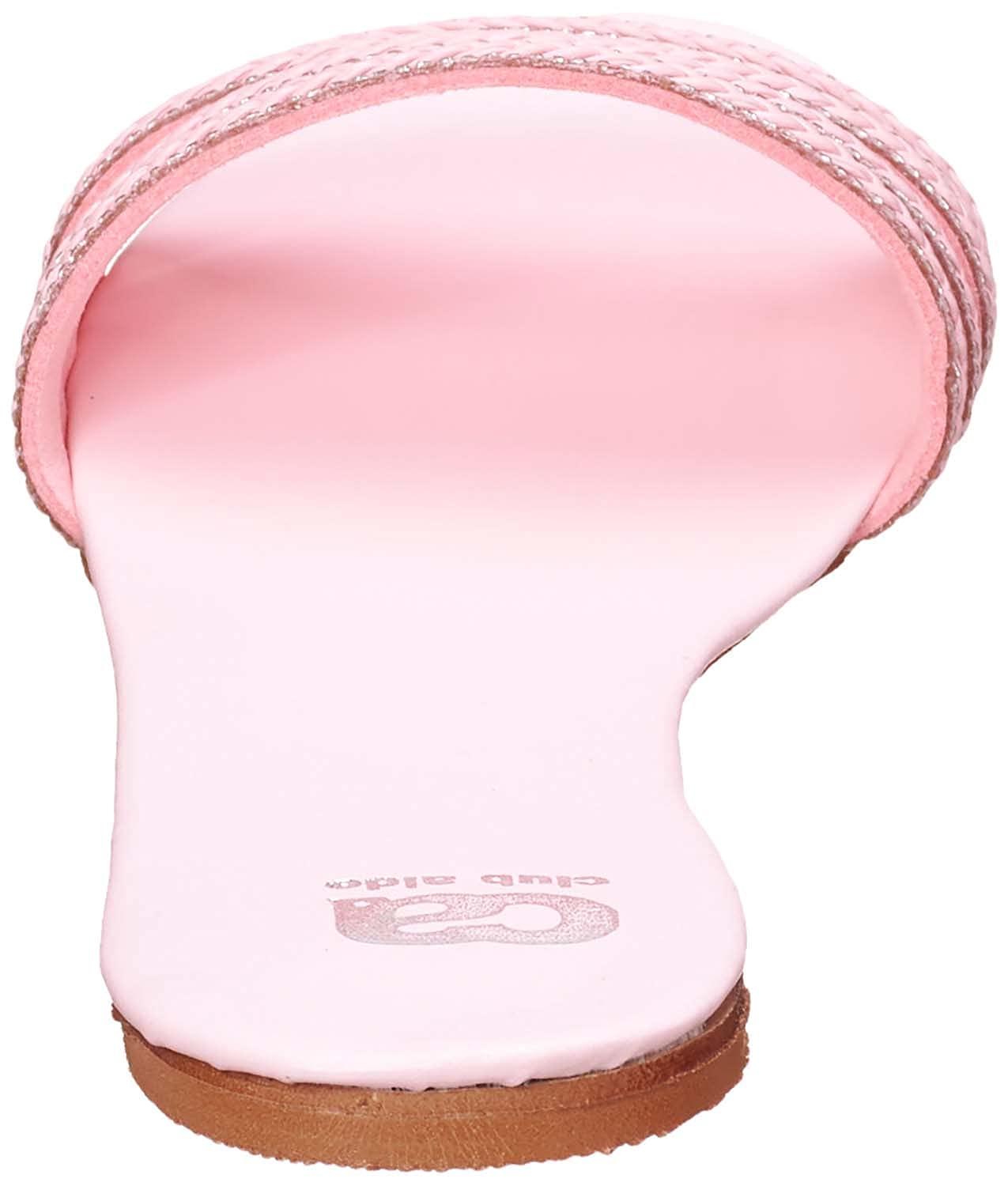 Club Aldo Round-Toe Braided Strap Slide Slippers For Women