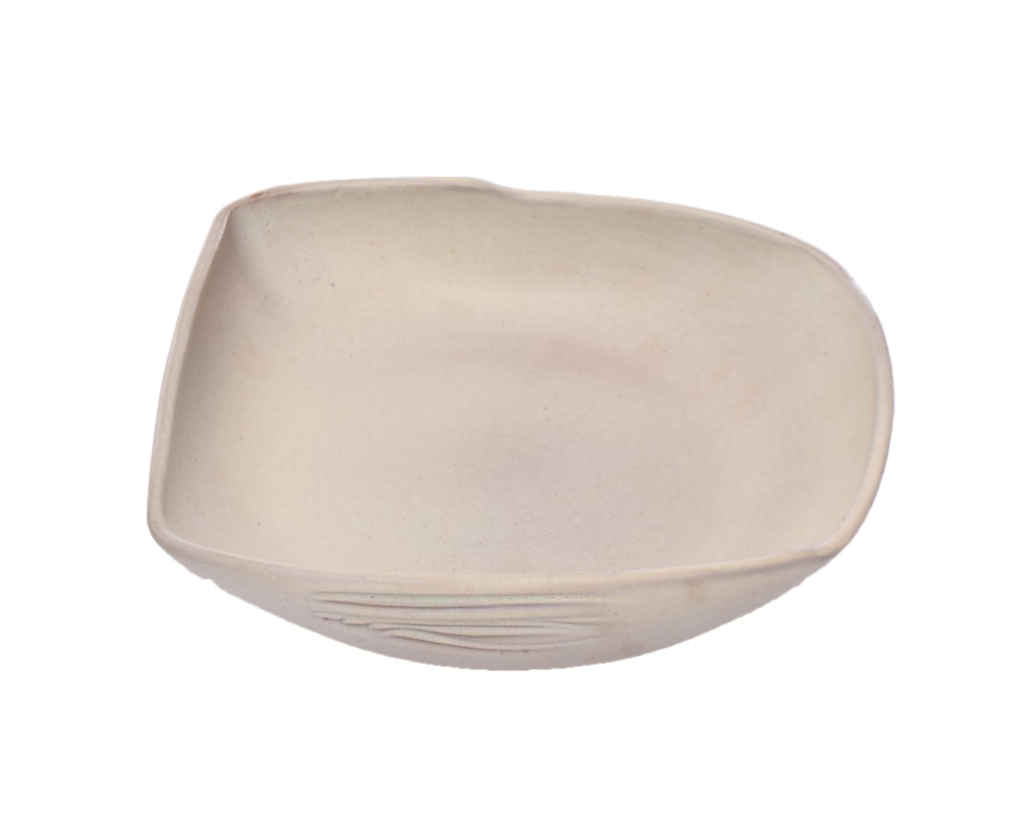 طبق حلوى عميق من AbraCadabra بقطر 22 سم وارتفاع 5 سم – باللون العاجي (الأوف وايت) يتميز بتصميم أنيق وعميق مثالي لتقديم الحلويات أو الفواكه أو الوجبات الخفيفة -بدون بوكس