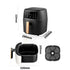Silver Crest 8 Liter Air Fryer Performance Range 2400 Watt Rapid Air Convection Heating-Have Scratches