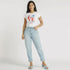 Splash Basic Tshirt For Women, White-size: 10 - Safqqa Egypt