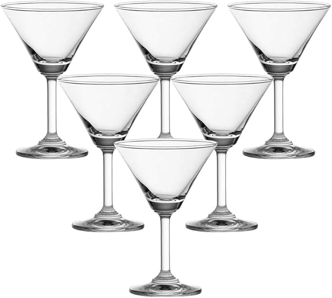 Ocean 5-Piece V-Shaped Glass Cup Set – 140ml, Classic High-Quality Glass