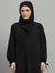 Styleville.in Women Abaya with Hijab Black Modest Wear Set