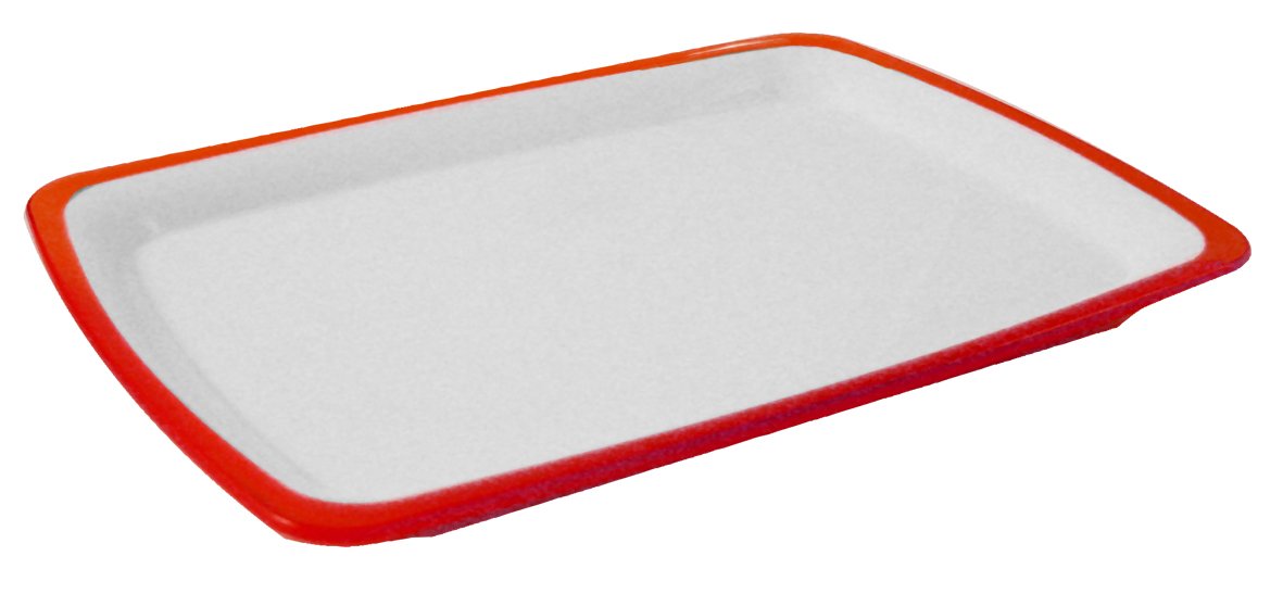 Omada KDG International SQUARE Rectangular Serving Plate, Red 34.5 x 23.5 cm - M4520RR