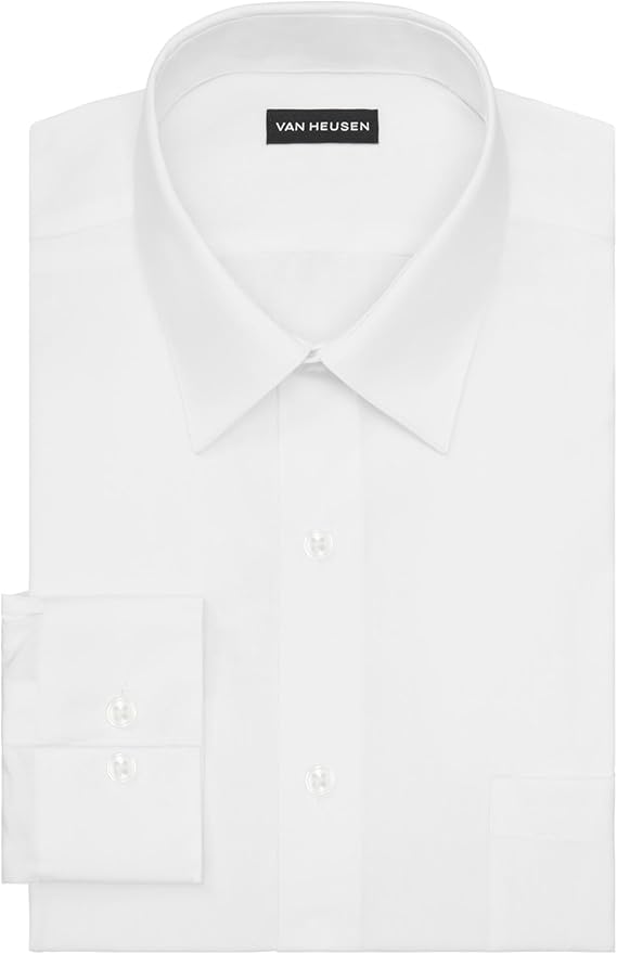 Van Heusen Men’s Regular Fit Shirt Formal White