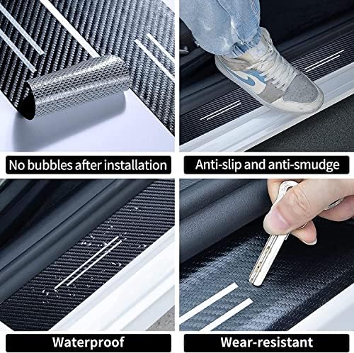 4D Carbon Fiber Car Door Sill Guards – Mitsubishi Ralliart Lancer, ASX, Outlander, Pajero – Safqqa Egypt