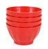 وعاء 1.8 لتر غير قابل للكسر (أحمر - 4 طقم)