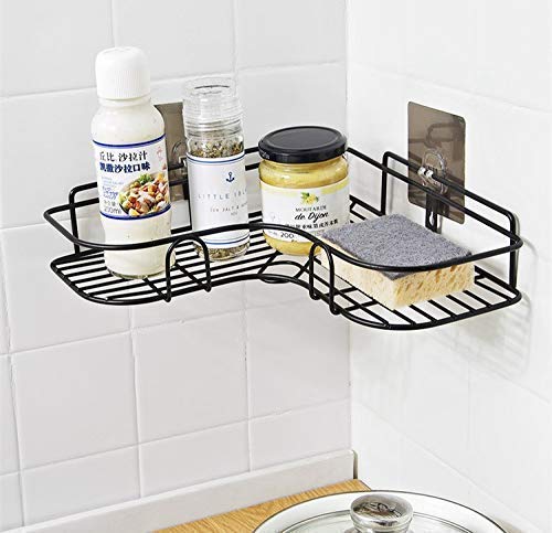 MD'S Home Multipurpose Wall Mount Corner Shelf – Kitchen & Bathroom (1 Pc)