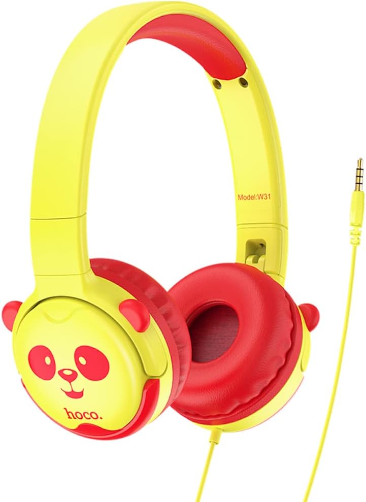 Hoco W31 Wired Kids Headphones – 85dB Volume Limit, 3.5mm Jack, 1.2m Cable – Comfortable Fit –