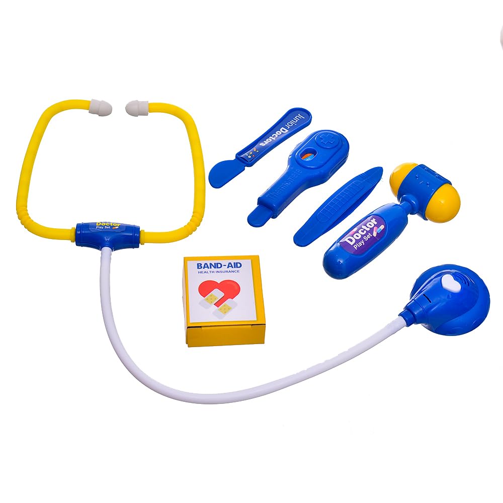 GHAZAL Plastic Doctor Play Set With Doctor Stethoscope And Pills For Kids,• Made from safe and durable plastic for long-lasting use.