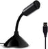 Keendex kx 2764 360 adjustable usb desktop microphone that supports voice chatting and recording - black - Safqqa Egypt
