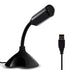 Keendex kx 2764 360 adjustable usb desktop microphone that supports voice chatting and recording - black - Safqqa Egypt