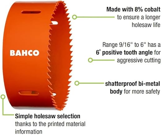 Bahco 3830-127-VIP Bi-Metal Hole Saw 127mm Cutting Tool – Safqqa Egypt