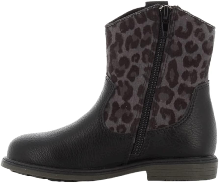 Sprox Polyurethane Half Boot for Girls - Black (Size 24)