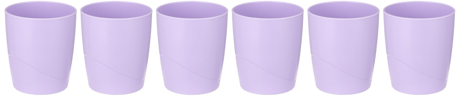 طقم كاسات مياه 6 قطع، بنفسجي فاتح من موهيتو، زجاج البولي بروبلين (PP)
