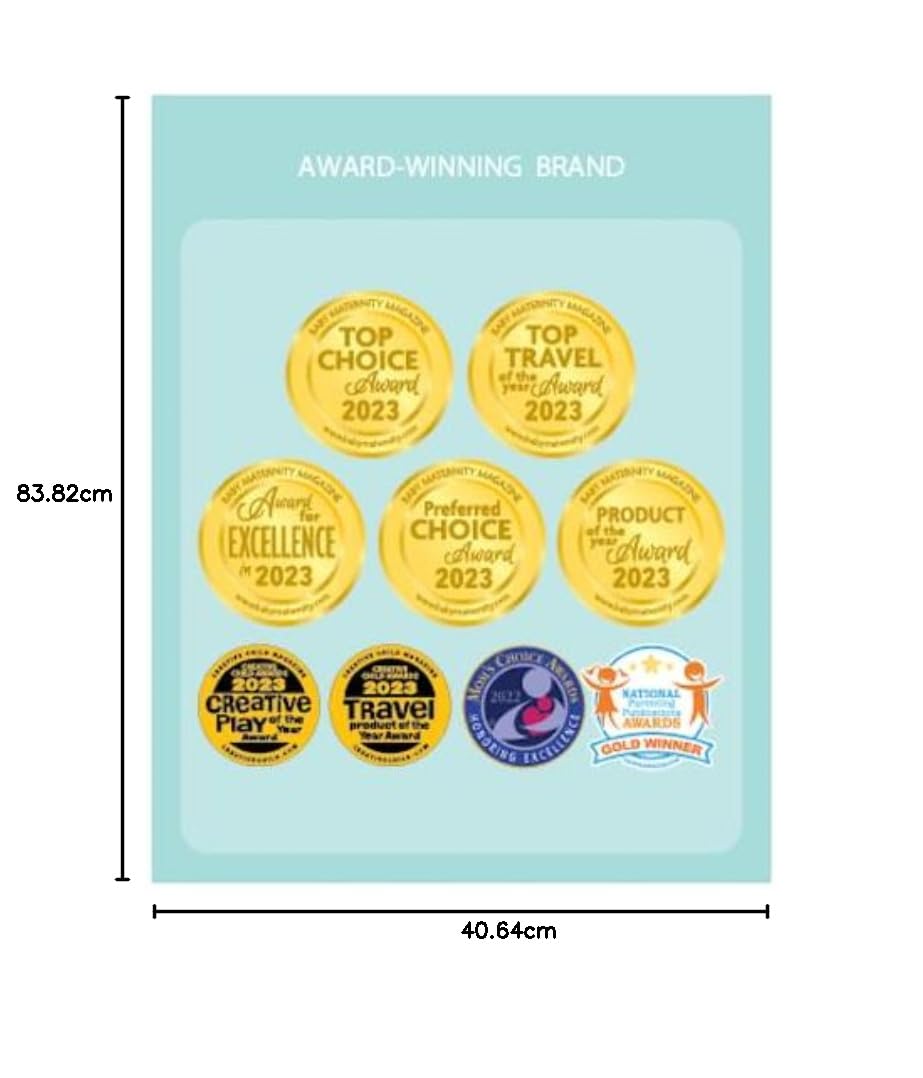 سور سرير للأطفال من ريغالو قابل للطي للأسفل مع نظام تثبيت معزز للسلامة، مصمم لتوفير حماية آمنة وسهلة للرضع داخل السرير. ميزة الطي للأسفل تسمح بالوصول السهل إلى الطفل