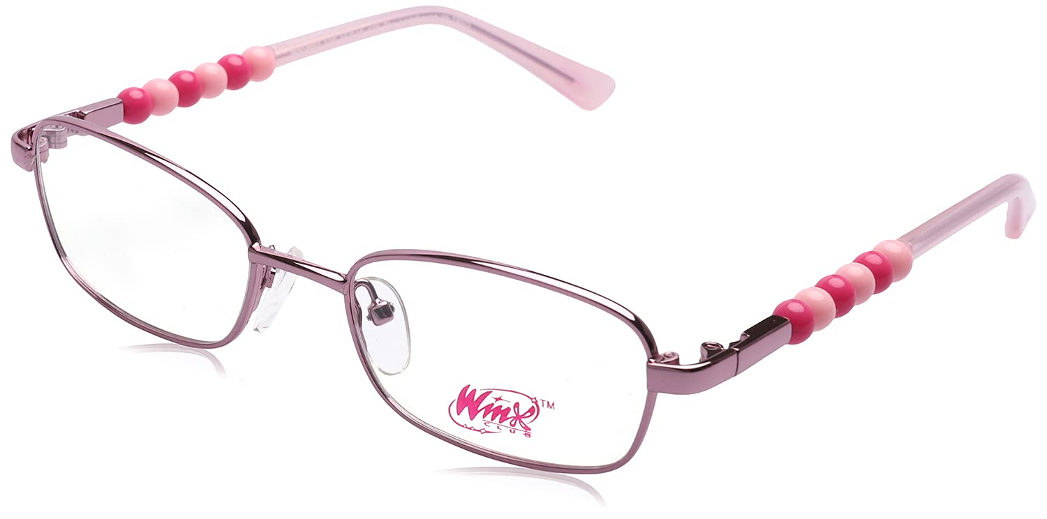 Winx Rectangular Lens Beaded Metal Medical Glasses for Kids