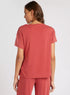 Solid Crew Neck T-shirt with Side Knot Detail