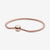 14k Rose gold-plated snake chain bracelet