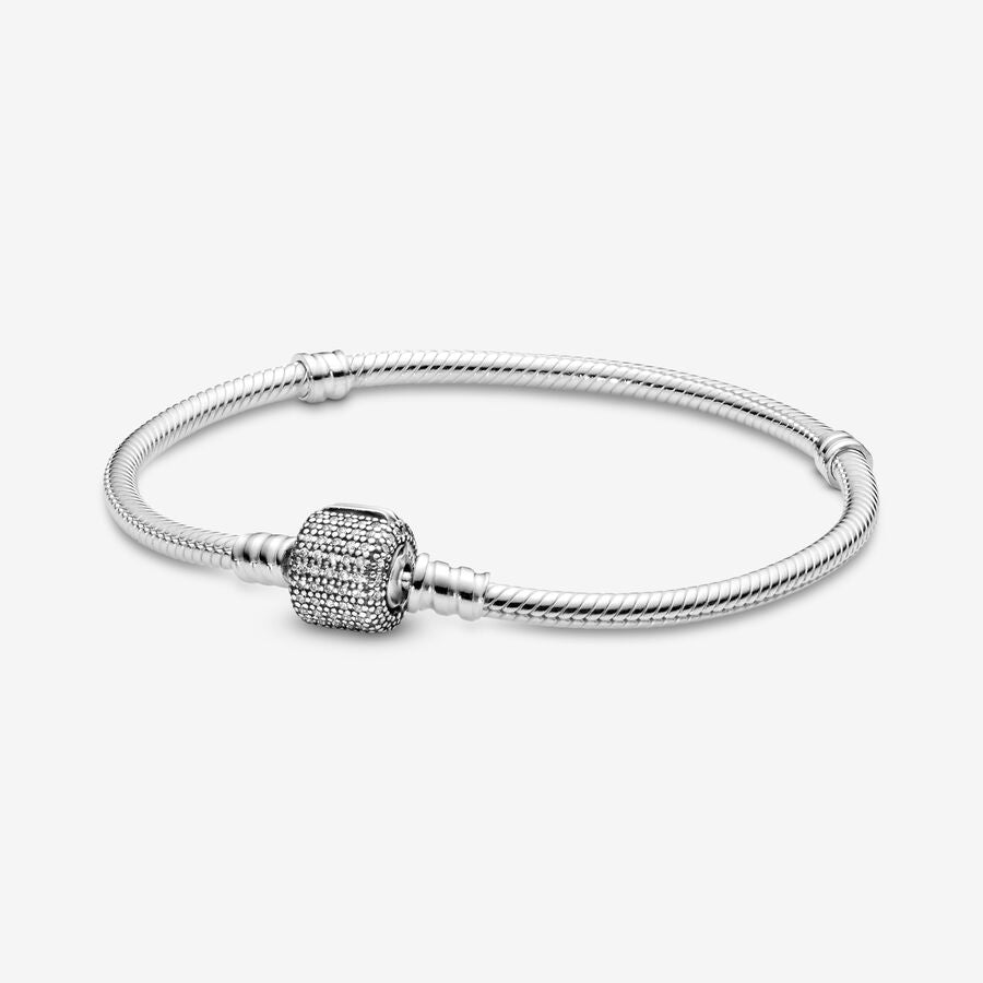 PANDORA Sterling Silver Ladies Bracelet With Signature Clasp 590723cz16