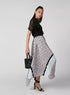 ELLE Printed Skirt with Asymmetric Hem and Elasticised Waistband - Safqqa Egypt