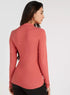 Solid High Neck T-shirt with Long Sleeves - Safqqa Egypt