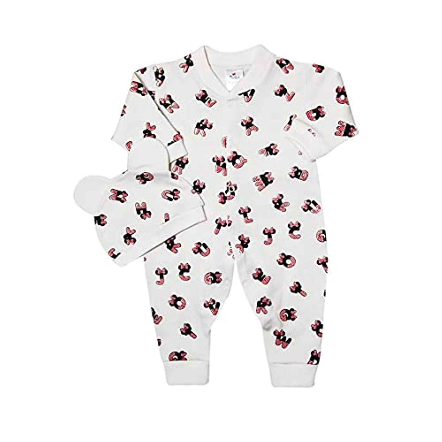 Papillion baby-girls Bodysuit printed Letters with hat Baby and Toddler Sleepers