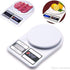 High Accuracy Digital Kitchen Scale 10 Kg - White Electronic Weight Scale - Portable Kitchen Food LCD Display Scales