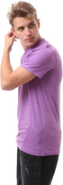 Ravin Men's Ribbed Crew Neck Solid Basic Cotton T-Shirt