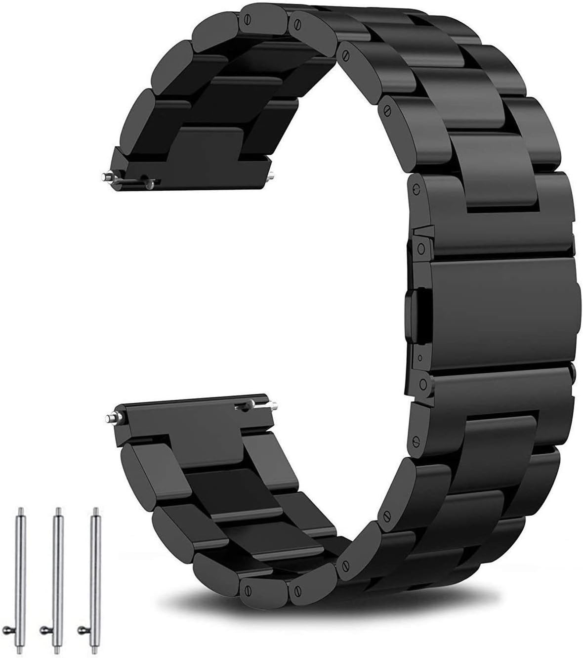 Aimtel 22mm Stainless Steel Watch Strap Compatible with Huawei Watch GT 2 / GT 2e / GT 2 Pro / GT 3 46mm / Huawei Watch 3 / 3 Pro / 4, Metal Replacement Bracelet