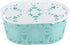 Generic Oval Plastic Basket With a Floral Design, Grab Handles, And a Lid. - Safqqa