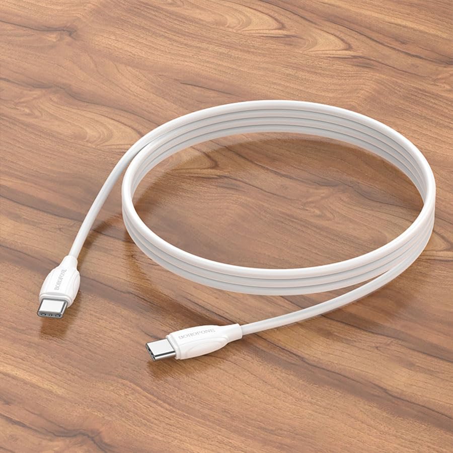 كابل بوروفون BX19 Type-C – شحن مزدوج السرعة 60 واط ونقل بيانات