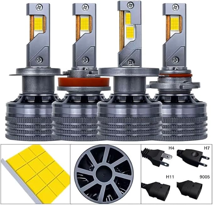 Ceser H13 LED Headlight Bulbs 120W 8500LM 6000K Remote Control IP68