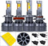 Ceser H13 LED Headlight Bulbs 120W 8500LM 6000K Remote Control IP68