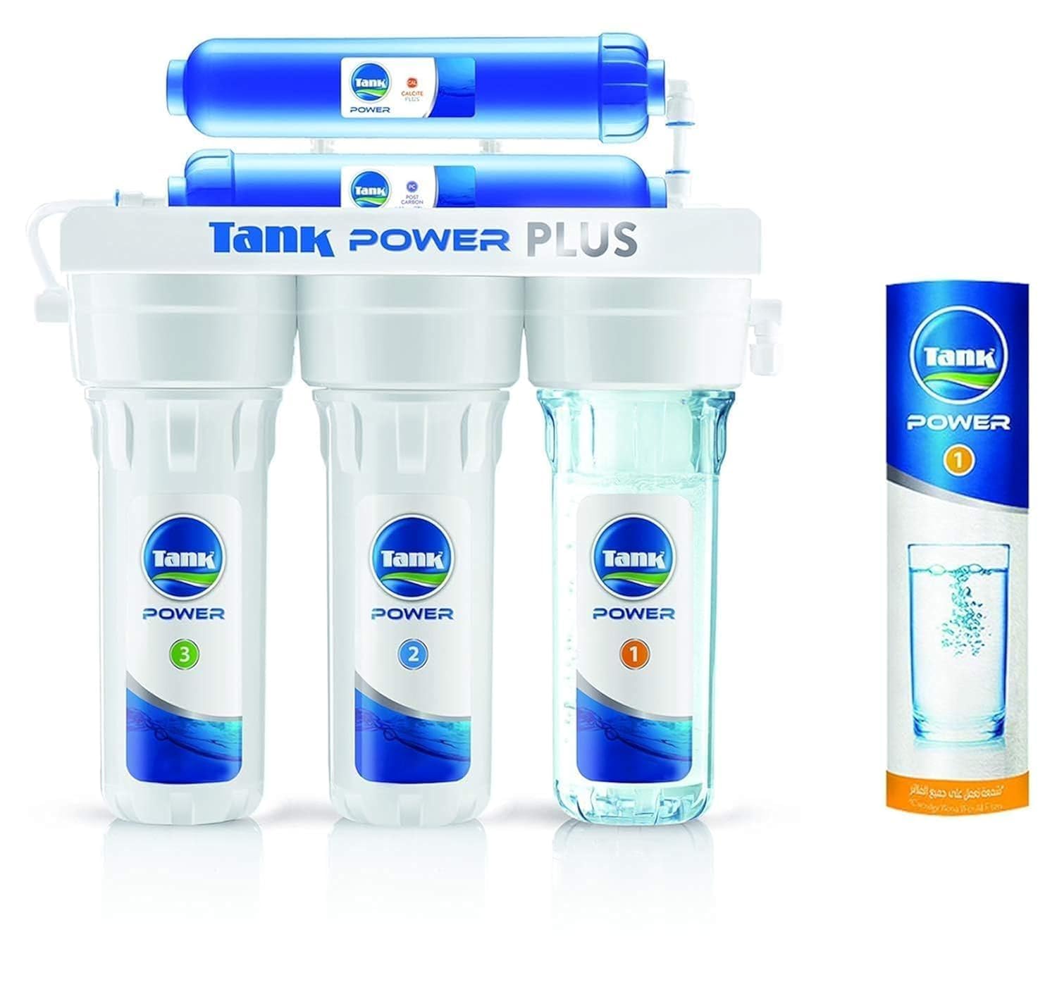 Tank Power Water Filter 5 Stages Plus + 1 Tank Power Cartridge Free, 1 Year Warranty