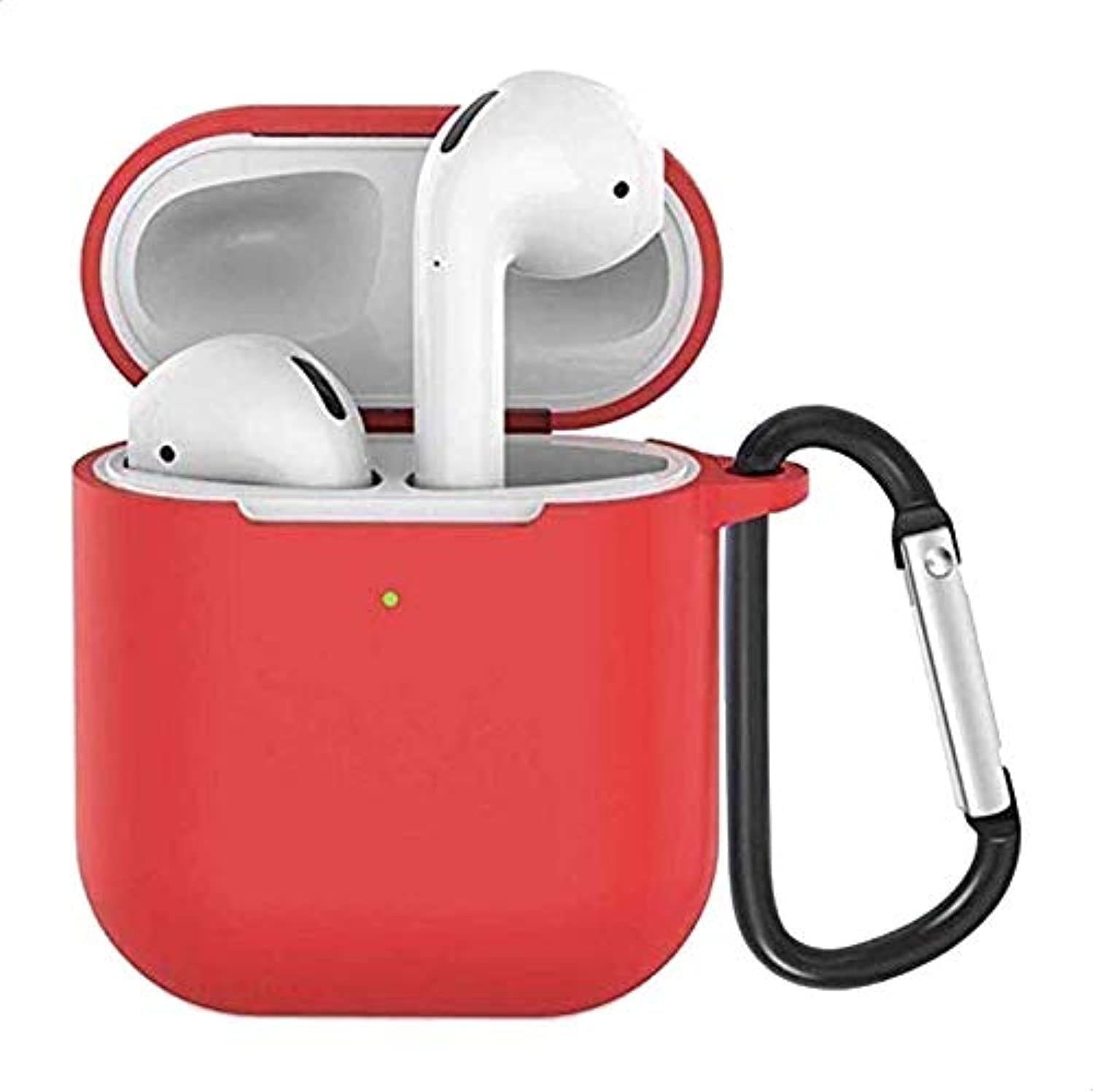 Keendex silicone airpods cover with holding loop - red