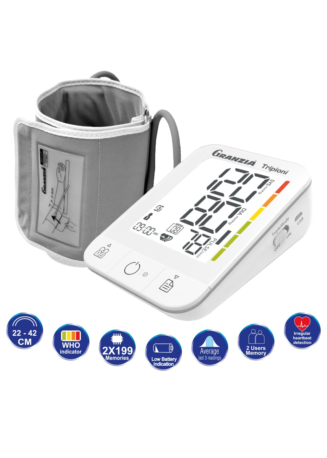 Granzia Tripioni Blood Pressure Monitor