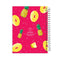 YM Sketch Designer Hardcover Notebook A5 - Pineapple | 15x20 cm, 80 Sheets, 160 Pages | Perfect for Writers, Students, Artists, and Office Use