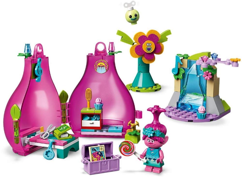 ليجو مجموعة بناء منزل اللعب ترولز وورلد تور بوبي بود 41251 مع مجسم صغير بوبي ترول، جديد 2020 (103 قطعة)