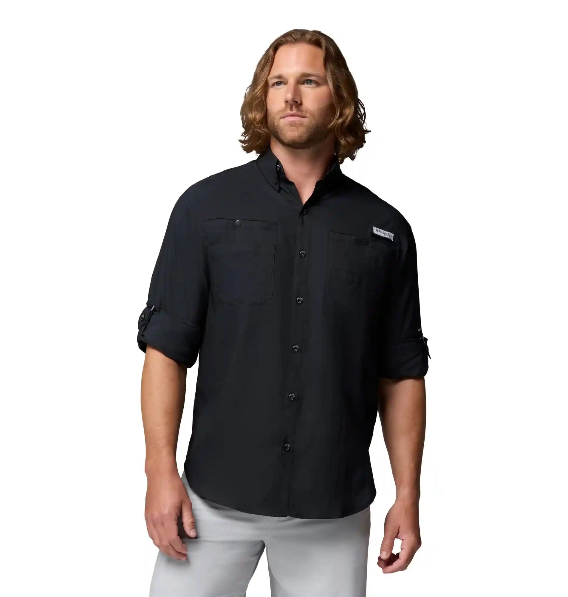 Columbia Men's Plus Tamiami II Long Sleeve Shirt, Black - Large - Safqqa Egypt