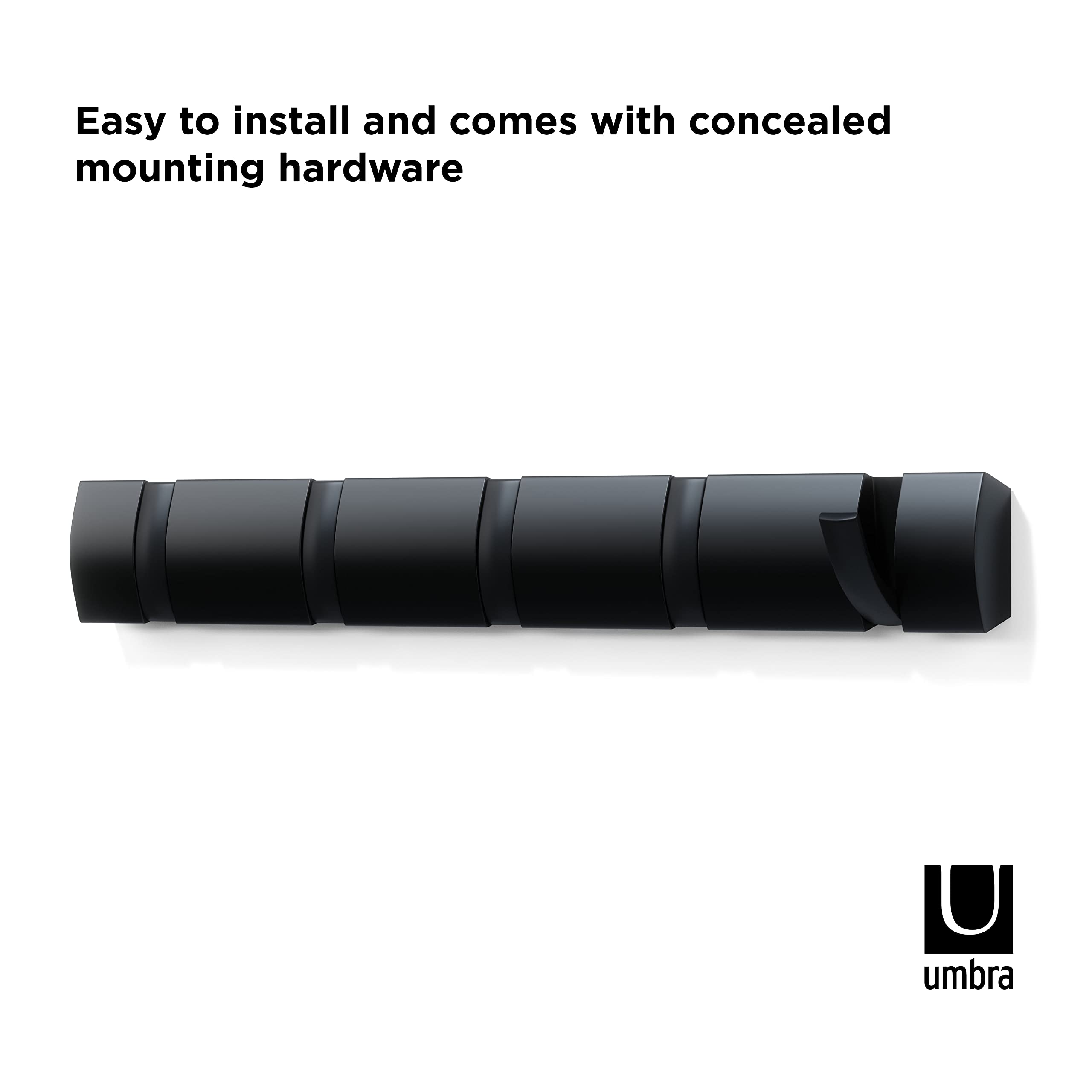 Umbra Modern 5-Hook Wall Rack – Space-Saving & Movable Hooks – Safqqa Egypt